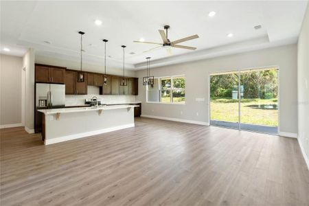 Great Room, Kitchen and Dining Area - Open Floor Plan