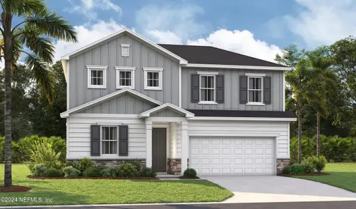 New construction Single-Family house 3435 Auvenshine Way, Orange Park, FL 32065 Elderberry- photo 0