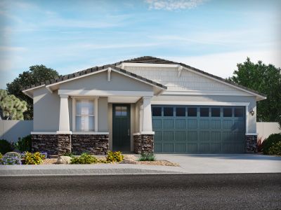 New construction Single-Family house Leslie, North Hartman Road, Maricopa, AZ 85138 - photo