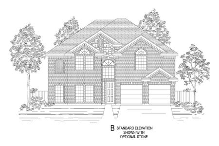 New construction Single-Family house Brentwood III 45 F (w/Media), 3333 Edgewood Creek Boulevard, Celina, TX 75009 - photo