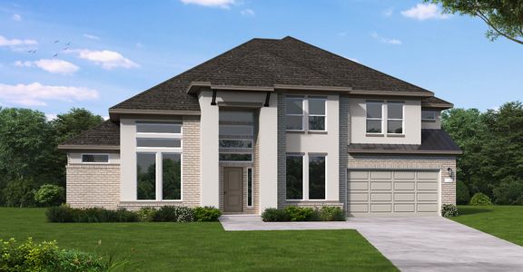 New construction Single-Family house Dimmitt (4573-HL-60), 12718 Jade Valley Trail, Cypress, TX 77433 - photo