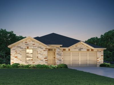 New construction Single-Family house 123 Greenspire Lane, Hutto, TX 78634 The Oleander (C401)- photo 0 0