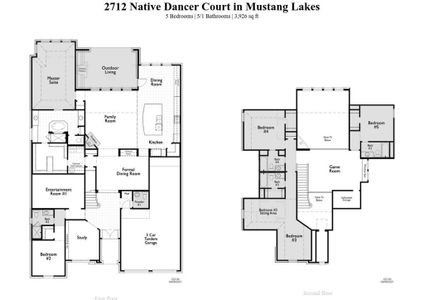New construction Single-Family house 2712 Native Dancer Ct, Celina, TX 75009 222 Plan- photo