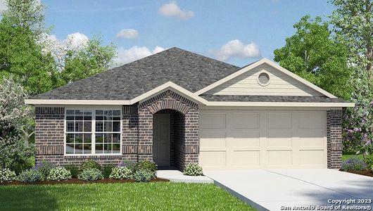 New construction Single-Family house 138 Sparrowhawk, San Antonio, TX 78253 The Knight- photo 0