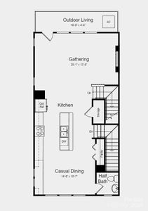 Structural options added include: linear fireplace at gathering room, ledge in owner's shower.