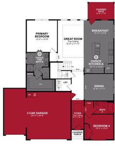 Beazer Homes Brookville Estates Avalon Floorplan.