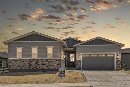 New construction Single-Family house 7448 Timberstone Trail, Castle Pines, CO 80108 5085 Preserve Exterior C - Craftsman- photo 0