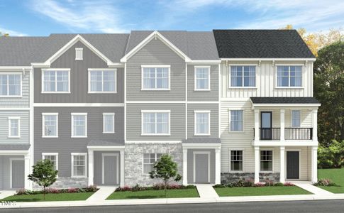 New construction Townhouse house 848 Basswood Glen Trail, Knightdale, NC 27545 Colton- photo 0