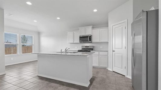 Kitchen - All Home and community information, including pricing, included features, terms, availability and amenities, are subject to change at any time without notice or obligation. All Drawings, pictures, photographs, video, square footages, floor plans, elevations, features, colors and sizes are approximate for illustration purposes only and will vary from the homes as built.