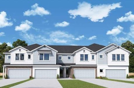 New construction Townhouse house 543 Astera Winds Lane, Lake Mary, FL 32746 The Magbee- photo 0
