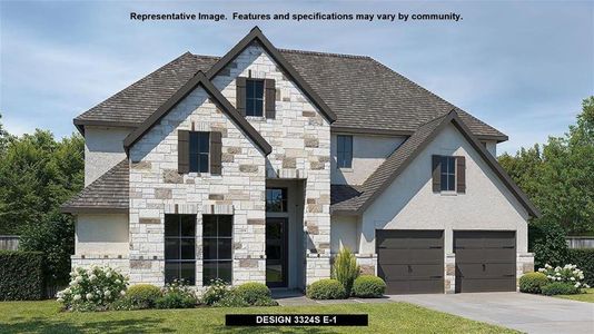 New construction Single-Family house 141 Palo Pinto Bnd, Bastrop, TX 78602 Design 3324S- photo 0