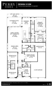 New construction Single-Family house Design 3112W, 1426 Fieldstone Drive, Midlothian, TX 76065 - photo