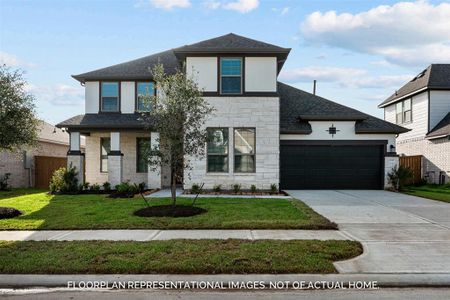 New construction Single-Family house 8550 Pier Cove Drive, Cypress, TX 77433 Medina - 50' Premier Smart Series- photo 0