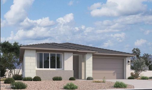New construction Single-Family house 22896 E Roundup Way, Queen Creek, AZ 85142 Violet Homeplan- photo 0
