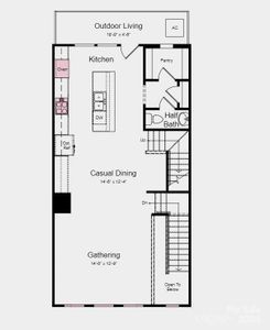 Structural options added include; Gourmet kitchen, 4th bedroom and full bath, and ledge in primary shower.