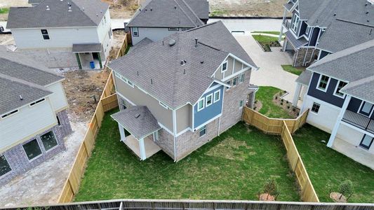 New construction Single-Family house 10038 Rosette Drive, Iowa Colony, TX 77583 Storybrooke - Courtyard Collection- photo 24 24