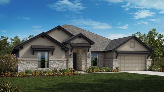 New construction Single-Family house 712 Great Lawn Bend, Liberty Hill, TX 78642 Chesapeake- photo 0 0