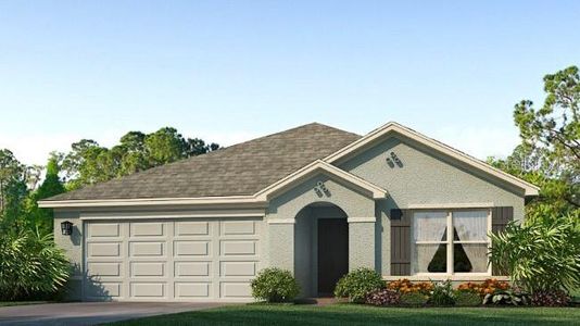 New construction Single-Family house 10955 Gentle Current Way, Parrish, FL 34219 Aria- photo 0