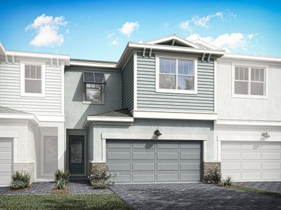 New construction Townhouse house 3557 Nw Solange Ct, Jensen Beach, FL 34957 Aqua- photo 0