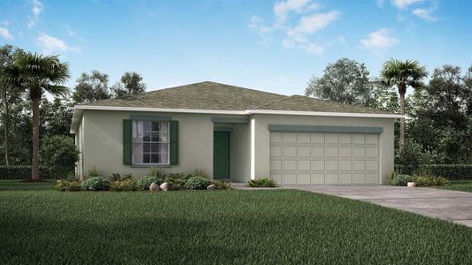 New construction Single-Family house 1417 Kissimmee Drive, Poinciana, FL 34759 The Oak- photo 0