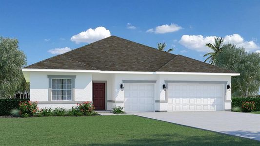New construction Single-Family house 77 Beckner Lane, Palm Coast, FL 32137 Sanibel- photo 0