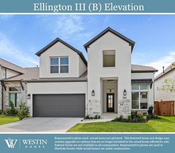 New construction Single-Family house 3121 Seaside Glass Drive, Katy, TX 77493 The Ellington III- photo 0