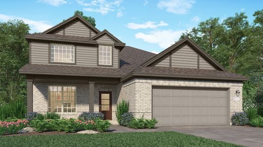 New construction Single-Family house 3307 Climbing Gardens Drive, Conroe, TX 77301 Dewberry II- photo 0 0