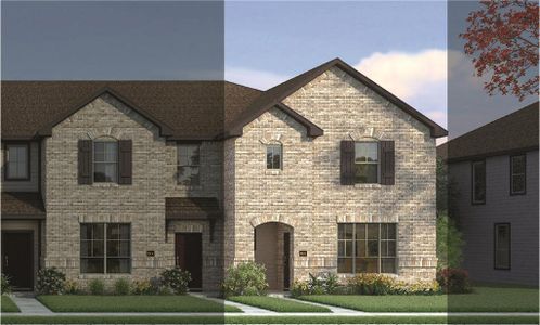 New construction Townhouse house 215 Territory Trail, Fort Worth, TX 76120 Bowie 5A5 A- photo 0 0