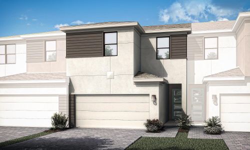 New construction Townhouse house 14159 Sw Solange Street, Port Saint Lucie, FL 34987 Dakota- photo 0