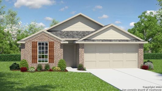 New construction Single-Family house 5412 Champs Elysees, Converse, TX 78109 THE BROWN- photo 0