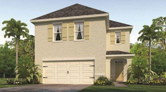 New construction Single-Family house 2835 Waterlily Way, Poinciana, FL 34759 ELSTON- photo 0