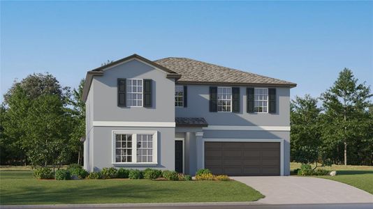 New construction Single-Family house 13056 Calcite Blue Avenue, Wimauma, FL 33598 Trenton II- photo 0