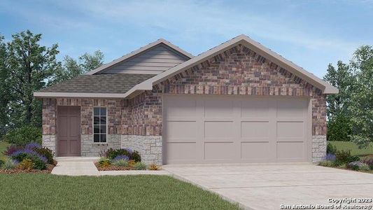 New construction Single-Family house 4914 Taconite Pass, San Antonio, TX 78253 The Amber- photo 0