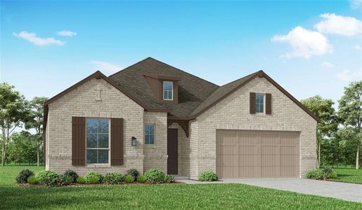 New construction Single-Family house 29610 Highland Meadow Drive, Fulshear, TX 77441 Brentwood Plan- photo 0