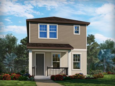New construction Single-Family house 4605 Cross Prairie Parkway, Saint Cloud, FL 34772 Hurston- photo 1 1