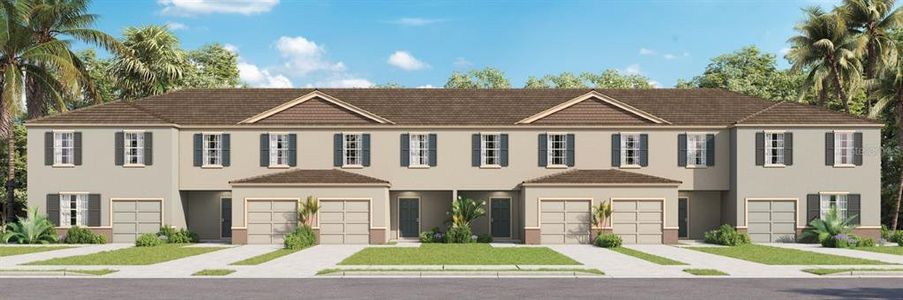 New construction Townhouse house 3428 Major Oak Boulevard, Apopka, FL 32703 HOLLY- photo 0