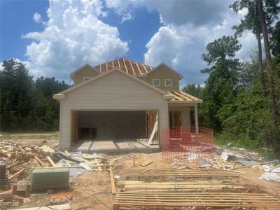 New construction Single-Family house 13827 Blue Catfish Drive, Conroe, TX 77384 Redbud- photo 1 1