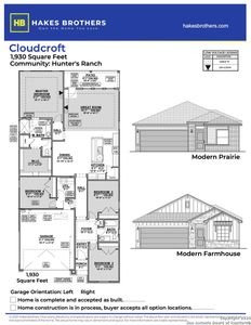 New construction Single-Family house 15551 Jake Crossing, San Antonio, TX 78253 Cloudcroft- photo 1 1