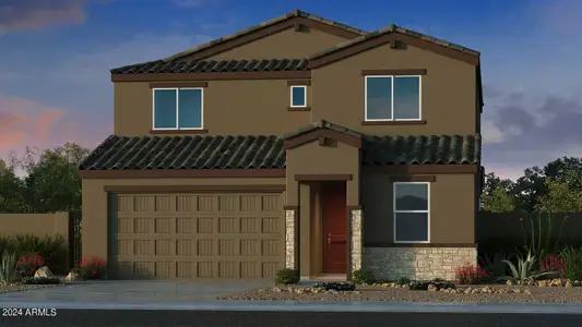 New construction Single-Family house 3686 E Peralta Canyon Lane, San Tan Valley, AZ 85140 Winsor Phase 1- photo 0