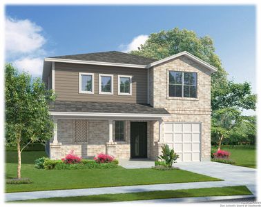 New construction Single-Family house 13607 Whisper Ranch, San Antonio, TX 78252 2243 - ELEV A - THE STANLEY- photo 0