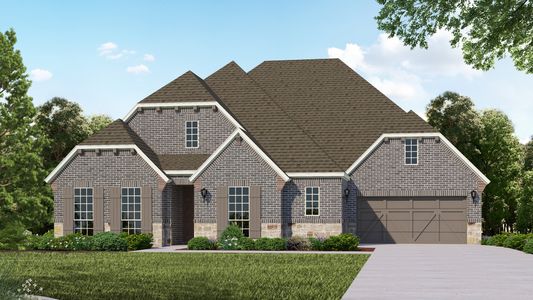 Plan 854 Elevation B with Stone