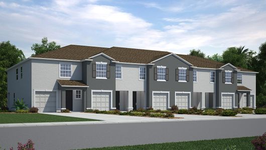 New construction Townhouse house 5327 Oxford Gray Road, Wesley Chapel, FL 33545 - photo 1 1