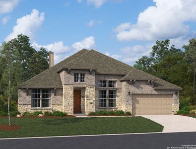 New construction Single-Family house 8727 Shady Gate, Fair Oaks Ranch, TX 78015 Milam Homeplan- photo 0 0