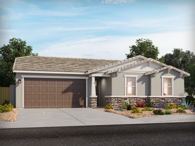 New construction Single-Family house 17616 W Morning Glory Street, Goodyear, AZ 85338 Everett- photo 0 0