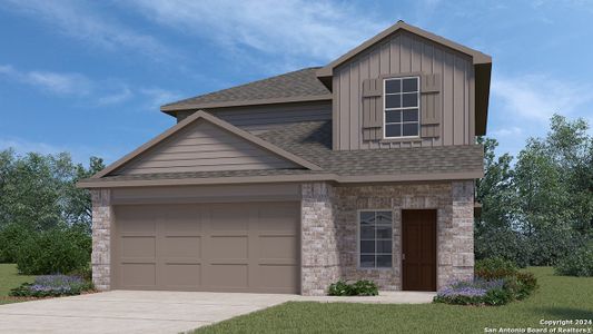 New construction Single-Family house 4915 Rodingite Trace, San Antonio, TX 78253 The Jasmine- photo 0