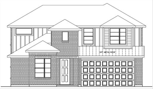 New construction Single-Family house 716 Metallic Tree Lane, Van Alstyne, TX 75495 Becker D- photo 0