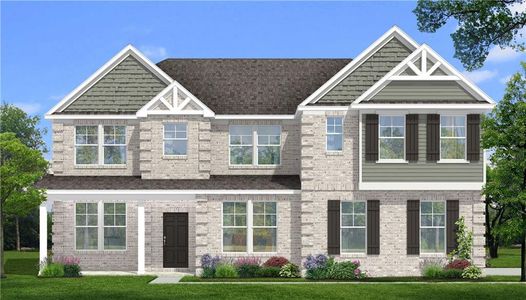 New construction Single-Family house 130 Frontier Way, Mcdonough, GA 30253 Rosemary II- photo 0