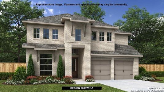 New construction Single-Family house 1443 Cowan Run, New Braunfels, TX 78132 Design 2599W- photo 0 0