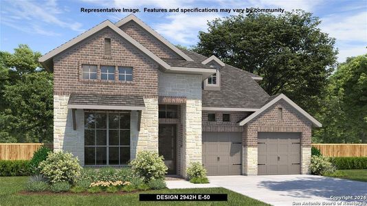 New construction Single-Family house 3232 Crosby Creek, Schertz, TX 78108 Design 2942H- photo 0 0