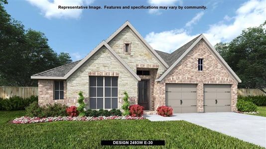 New construction Single-Family house 3222 Big Bluestem Run, Fulshear, TX 77423 Design 2493W- photo 0